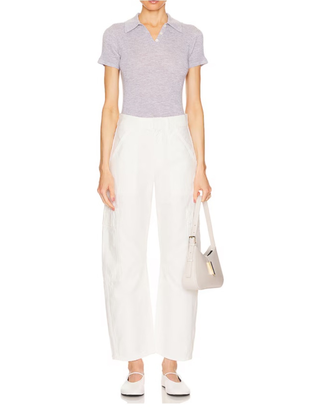 Citizens of Humanity Marcelle Cargo in Pashmina White Size 30